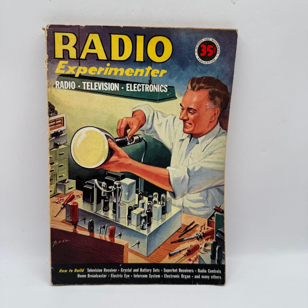 Science and Mechanics Radio Experimenter Magazine 1950 Vintage Electronics DIY